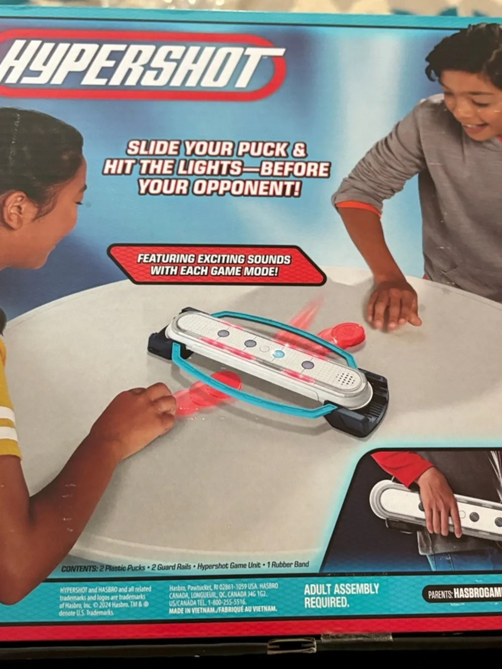 Hasbro Hypershot Electronic Tabletop Hockey Game - Blue/Red/White
